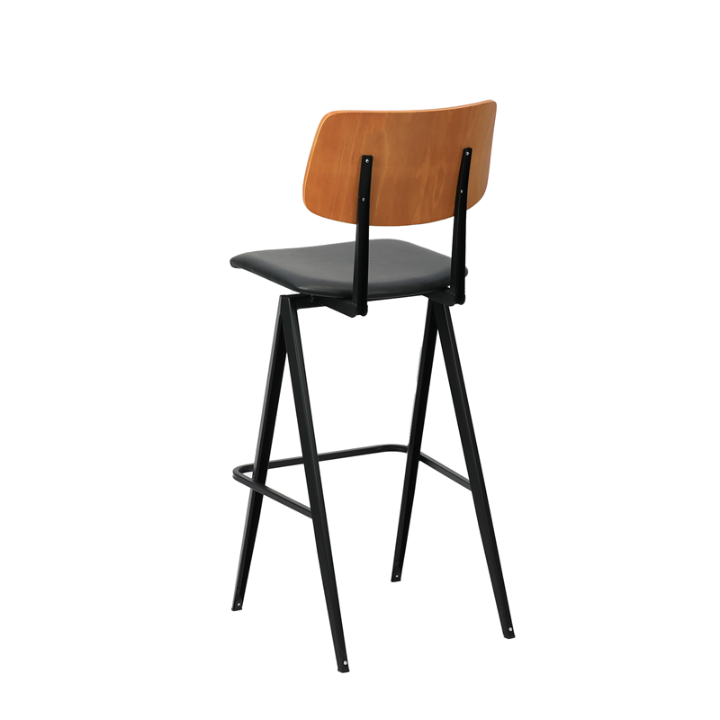 шкіряне сидіння металева барна висота барний стілець