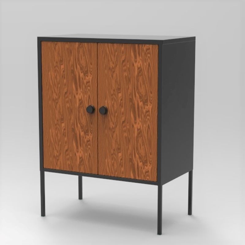 https://www.goldapplefurniture.com/modern-black-steel-storage-cabinet-with-double-wood-finish-doors-go-a6060-product/