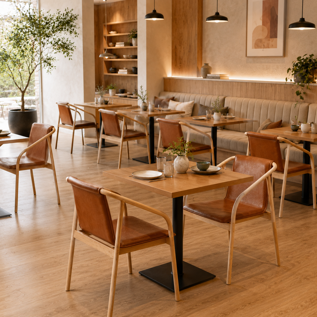Durable commercial dining furniture for restaurants