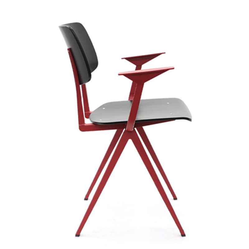 industril wood metal armchair