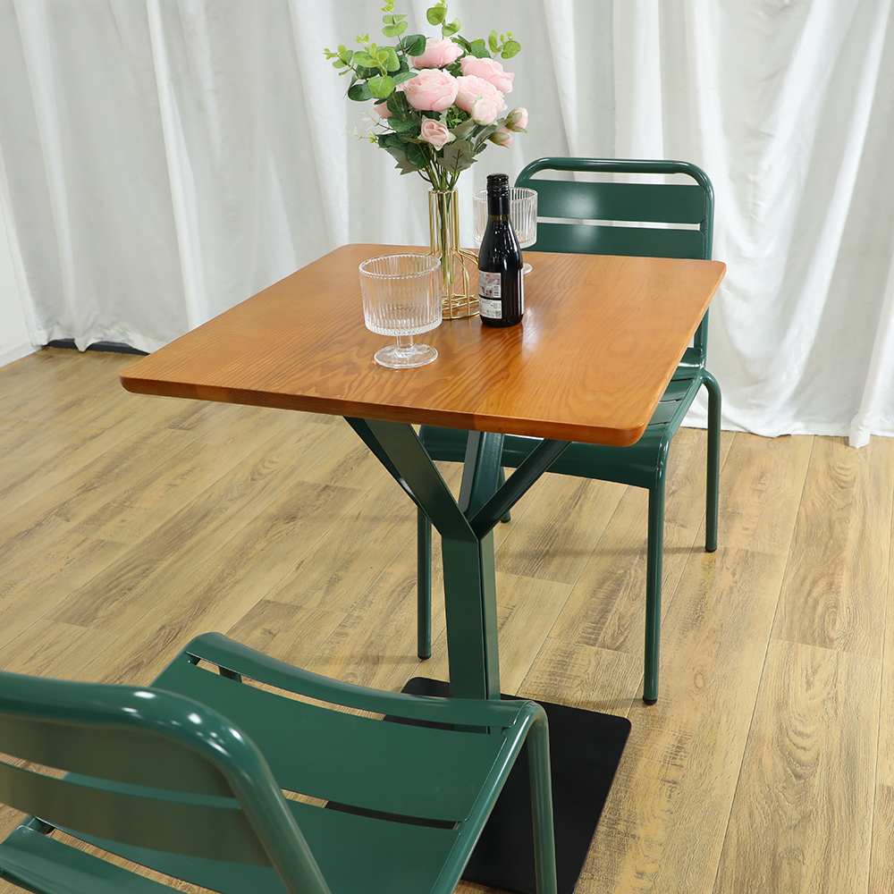 Wooden Top Dining Table